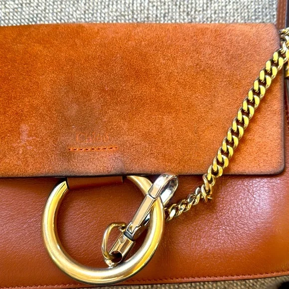 Authentic Chloe Faye Leather Shoulder Bag-Small - Picture 4 of 16